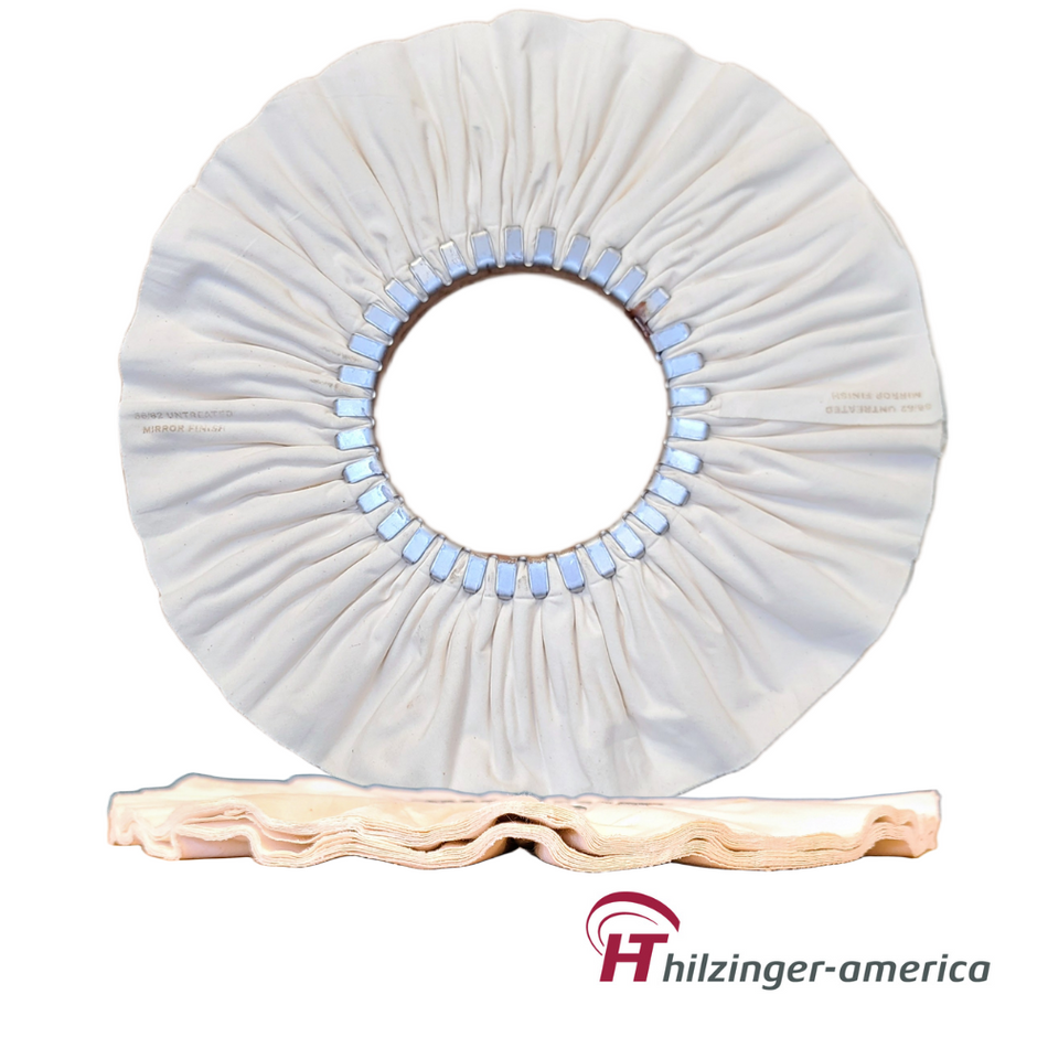 14" x 5" Premium 86/82 Untreated Mirror Finishing Airway Buffing Wheel (#1, 16 ply)