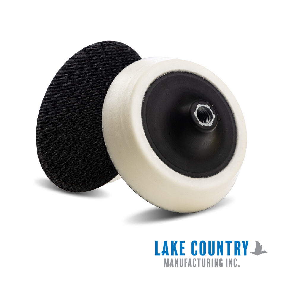 White Extra Soft Edge Urethane Rotary Backing Plates (5/8"x11 Thread)