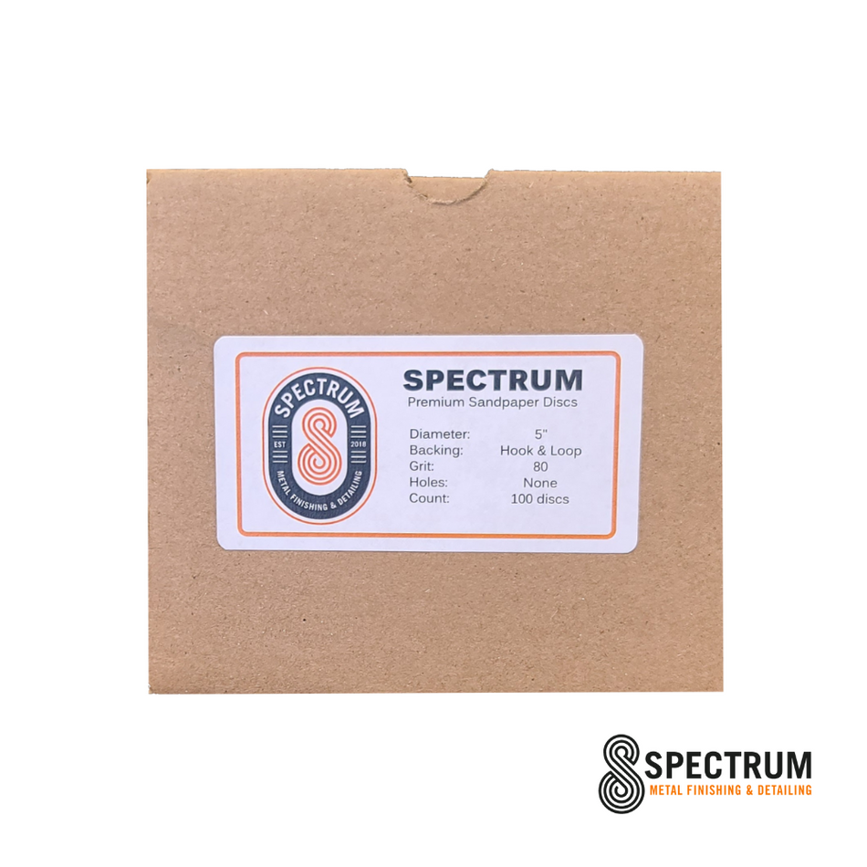 80 Grit Hook & Loop Sandpaper Discs (3", 5", 6")