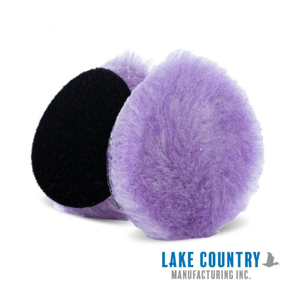 Purple Foamed Knitted Wool Pads