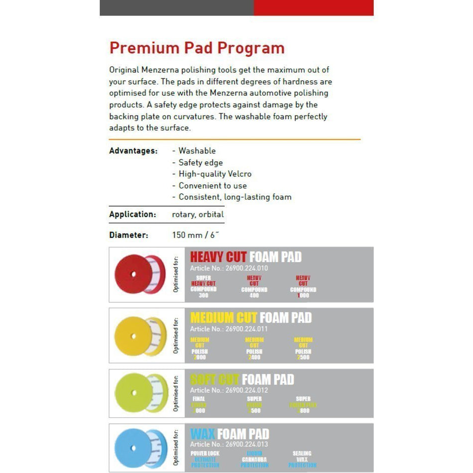 Heavy Cut Premium Foam Polishing Pad