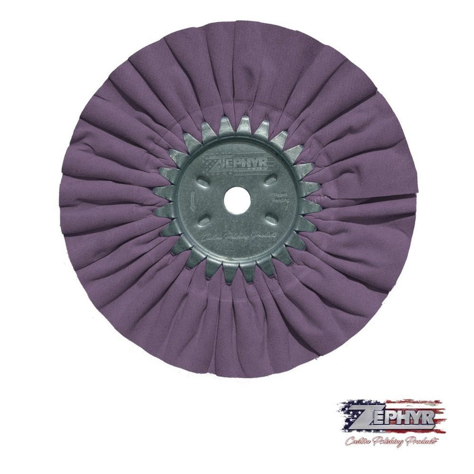 10" x 3" Purple Secondary Cut / Colour Airway Buffing Wheel (#3, 16 Ply)